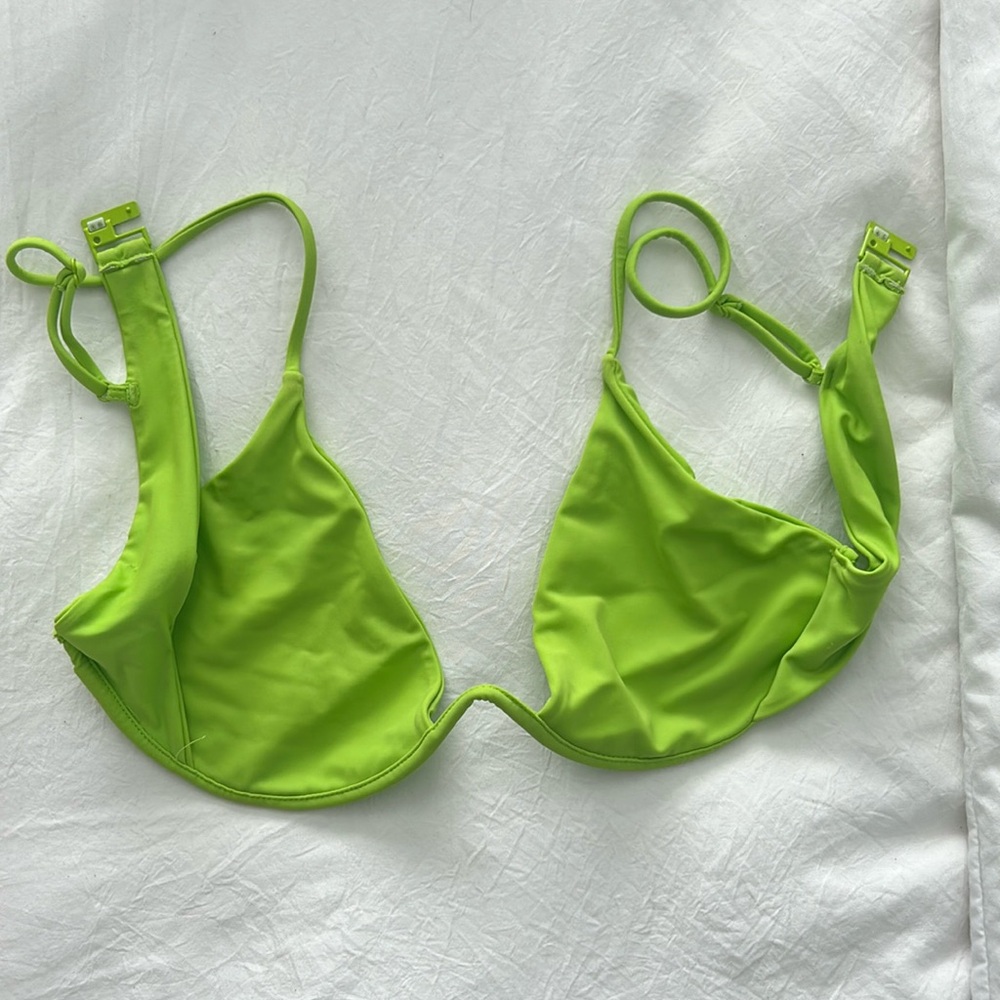 Kendall & Kylie lime green bikini top